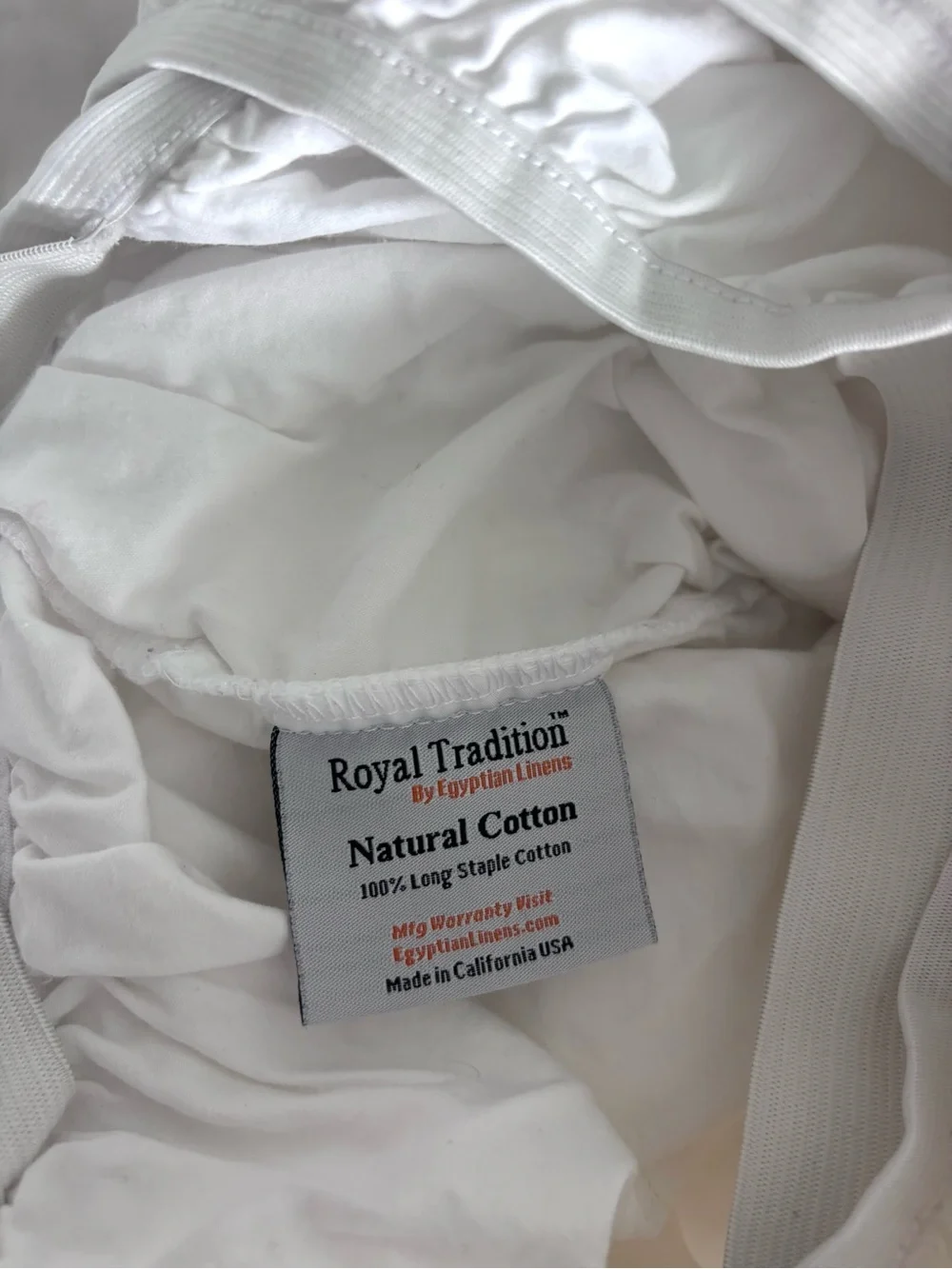 Egyptian Linens Low Profile Fitted Sheet (7-10 Inches) 100% Cotton, King
